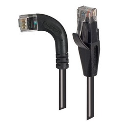 Picture of Category 5E LSZH Right Angle Patch Cable, Straight/Right Angle Left, Black, 15.0 ft
