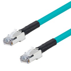 Picture of Double Shielded Cat5e Outdoor High Flex PoE Industrial  Ethernet Cable, RJ45, TEL, 1.0ft