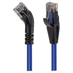 Picture of Category 5E 45° Patch Cable, Straight/Right 45° Angle, Blue 7.0 ft