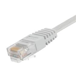 Picture of Category 5E Flat Patch Cable, RJ45 / RJ45, White, 10.0 ft