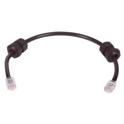 Picture of Cat5e Outdoor Patch Cable, RJ45/RJ45, Weather Tight Grommet, Black, 100.0 ft