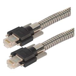 Picture of Category 5e GigE SF/UTP Armored Ethernet Cable, GigE / GigE, 1M