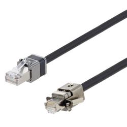 Picture of Category 7 S/FTP Die-Cast RJ45 Zero-Halogen TPU Jacket GigE Patch Cable, BLK, 1.0m