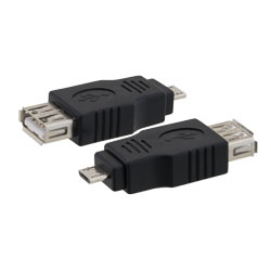 Picture of USB 2.0 Micro B Male to USB A female Adaptor
