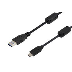 Picture of USB 3.0 Cables Type A male to Type C male w/ferrites 1M