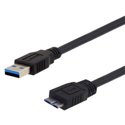 Picture of USB 3.0 High Flex Type A male to MicroB male 0.3M