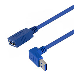 Picture of USB 3.0 Female to male Type A right angle up exit 1M