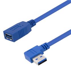 Picture of USB 3.0 Female to male Type A right angle right exit 0.75M
