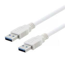 Picture of USB 3.0 Type A to A White Cable 0.5M