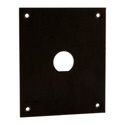 Picture of Universal Steel Sub-Panel with One 0.630" D-Hole, Black