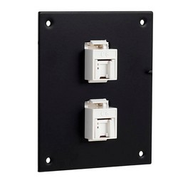 Picture of Universal Sub-Panel, 2 110 Category 6 Tool-less PoE+ Compliant Jacks