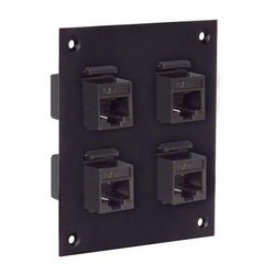 Picture of Universal Sub-Panel, 4 Category 6 Couplers, RJ45 Straight Thru