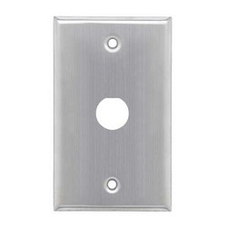 Picture of Stainless Wall Plate, One 0.75" dia. D-hole