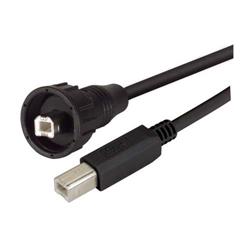 Picture of USB Cable, Waterproof Type B Male - Standard Type B Male, 5.0m