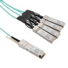 Picture of Active Optical Cable Breakout QSFP28 100Gbps to 4x28G SFP28, 10 meters, MSA Compatible