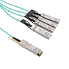 Picture of Active Optical Cable Breakout QSFP+ 40Gbps to 4x10G SFP+, 1 meter, MSA Compatible