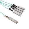 Picture of Active Optical Cable Breakout QSFP+ 40Gbps to 4x10G SFP+, 7 meters, MSA Compatible