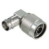 Picture of Coaxial 50 Ohm Right Angle Adapter, BNC Female / N-Male