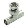 Picture of Coaxial 75 Ohm T Adapter, BNC Female / Male / Female