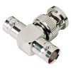 Picture of Coaxial 50 Ohm T Adapter, BNC Female / Male / Female