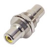 Picture of Coaxial Adapter, RCA Bulkhead Female / Female, 0.5" D-Hole ,Yellow