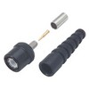 Picture of 50 Ohm Fully Insulated BNC Crimp Plug and Boot, RG58 Cable