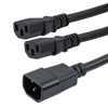 Picture of C14 - 2C13 Split Power Cord, 15A, 250V, 4 FT