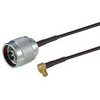 Picture of MCX-Plug Right Angle to N-Male, Pigtail 19" 100-Series