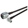 Picture of QMA Right Angle Plug to N-Male, Pigtail 10 ft 195-Series