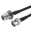 Picture of RP-BNC Plug to N-Female Bulkhead, Pigtail 4 ft 195-Series