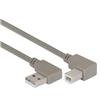 Picture of Right Angle USB Cable, Right Angle A Male/Right Angle B Male, 1.0m