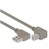 Picture of Right Angle USB Cable,Right Angle A Male/Up Angle B Male, 0.5m