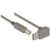 Picture of Right Angle USB cable, Up Angle A Male/ Straight B Male, 0.3m