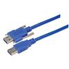 Picture of USB 3.0 Cable, Type A/A with Thumbscrew Hardware 0.3M