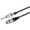 Picture of TS Pro Audio Cable Assembly, ¼  Male to 3 Pin XLR Female, 3.0 ft