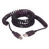 Picture of Coiled USB Cable, Latching Type A Male / Type B Male