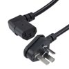 Picture of GB2099 Type I Downward Angle to Right Angle C13 International Power Cord - 10 Amp - 2M