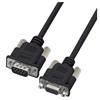 Picture of Premium Molded Black D-Sub Cable, DB9 Male / Female, 10.0 ft