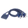 Picture of Aten Integrated Cable 4 port KVM Switch  USB w/audio