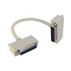 Picture of Molded D-Sub Cable, DB25 Male / Right Angle Exit 4 Male, 10.0 ft