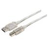 Picture of Clear Jacket Premium USB Cable Type A - B Cable, 0.3m