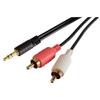 Picture of One 3.5mm Male (Stereo) to Two RCA Male Y cable, 20.0 ft