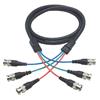 Picture of Premium RGB Multi-Coaxial Cable, 3 BNC Male / Male, 15.0 ft