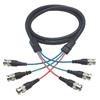 Picture of Premium RGB Multi-Coaxial Cable, 3 BNC Male / Male, 5.0 ft