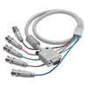 Picture of VGA Breakout Cable, DB9 Male w/Ferrite / 5 BNC Male, 6.0 ft