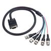 Picture of SVGA Breakout Cable, Black HD15 Male/5 BNC Male, 3.0 ft