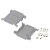 Picture of Half D-Sub Cover Pair, DB25, Gray Plastic