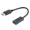 Picture of DisplayPort to HDMI Adapter, DisplayPort Male to HDMI Female, 4K@60Hz, ABS Shell, Black, Dongle Style, 15cm