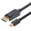 Picture of Nylon Braided Cable, DisplayPort to Mini DisplayPort Male to Male with Ferrites, Supports 4K Resolution, 0.5 Meter