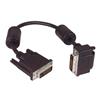 Picture of DVI-D Dual Link DVI Cable Male / Male Right Angle, Bottom 0.5 m